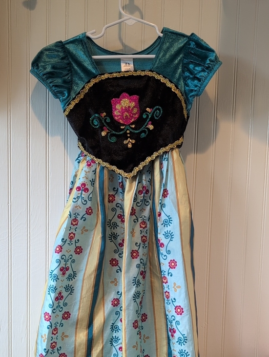 Little Adventures Other - Little Adventures Girls Teal and Black Princess Costume Dress - Anna-Inspired